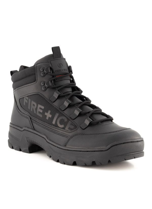 FIRE + ICE Herren Schnürboots schwarz Glattleder