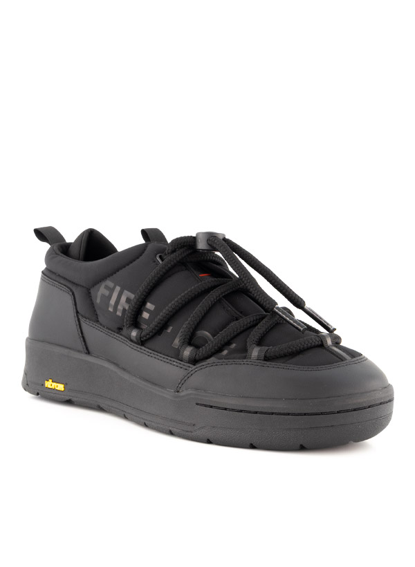 FIRE + ICE Herren Sneaker schwarz Glattleder
