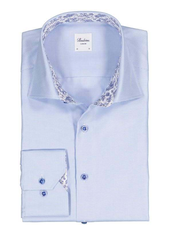 Hemd, Slimline, Twill, Kent, hellblau