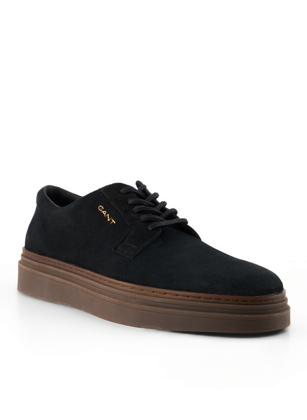 Schnürschuhe Kinzoon, Veloursleder, schwarz