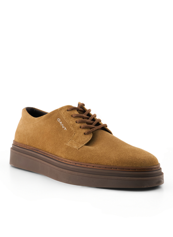 Schnürschuhe Kinzoon, Veloursleder, warm khaki