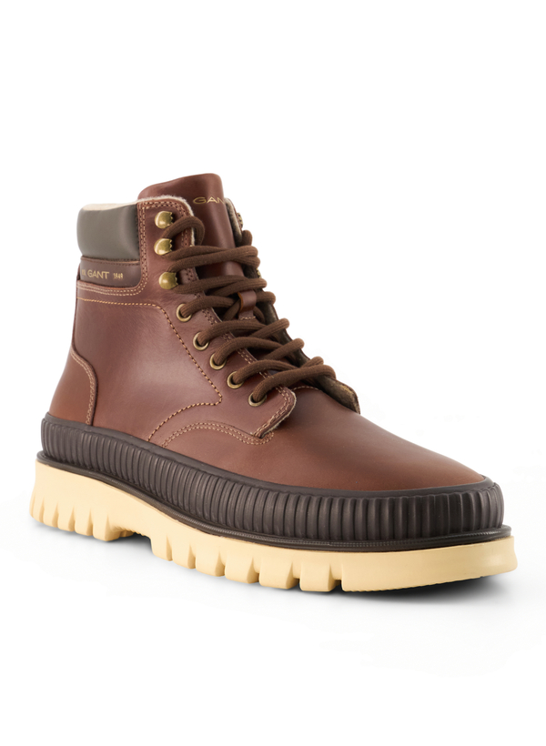 Schnürboots Nebrada, Leder warmgefüttert, cognac