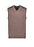 Pullunder, Merinowolle superwashed, dunkelbraun meliert - dunkelbraun