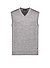 Pullunder, Merinowolle superwashed, grau meliert - grau