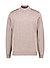 Stehkragenpullover, Merinowolle superwashed, braun meliert - braun