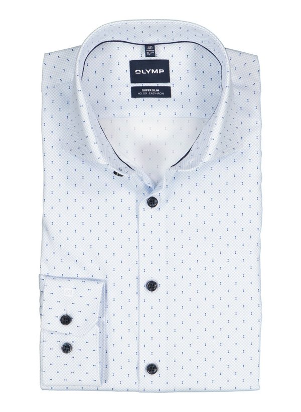 OLYMP Herren Hemd blau Baumwoll-Stretch