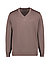 Pullover, Merinowolle superwash, dunkelbraun meliert - dunkelbraun