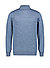 Pullover, Merinowolle waschbar, blau meliert - blau