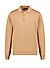 Polo-Shirt, Merinowolle superwash, hellbraun - hellbraun