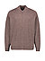 Cardigan, Merinowolle superwashed, dunkelbraun meliert - dunkelbraun