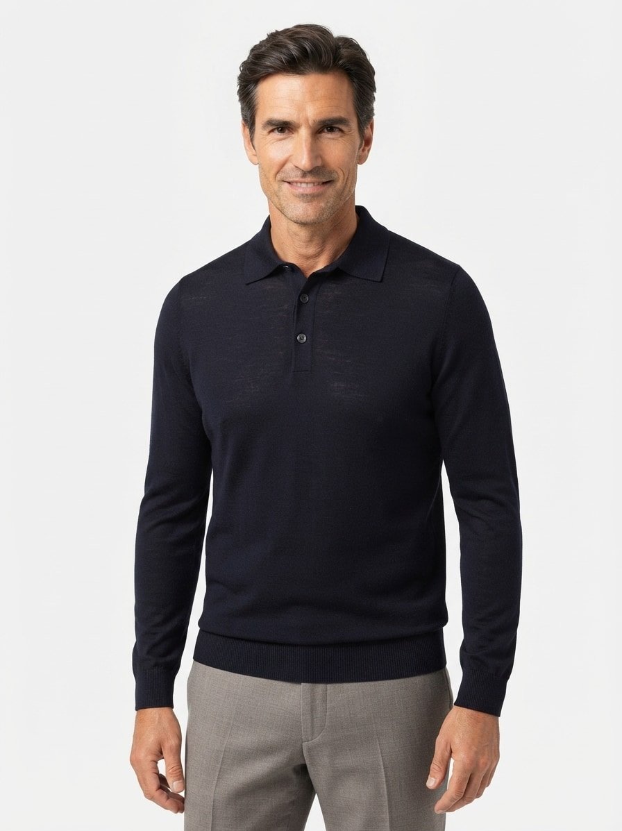 Pullover, Merinowolle superwash, navy