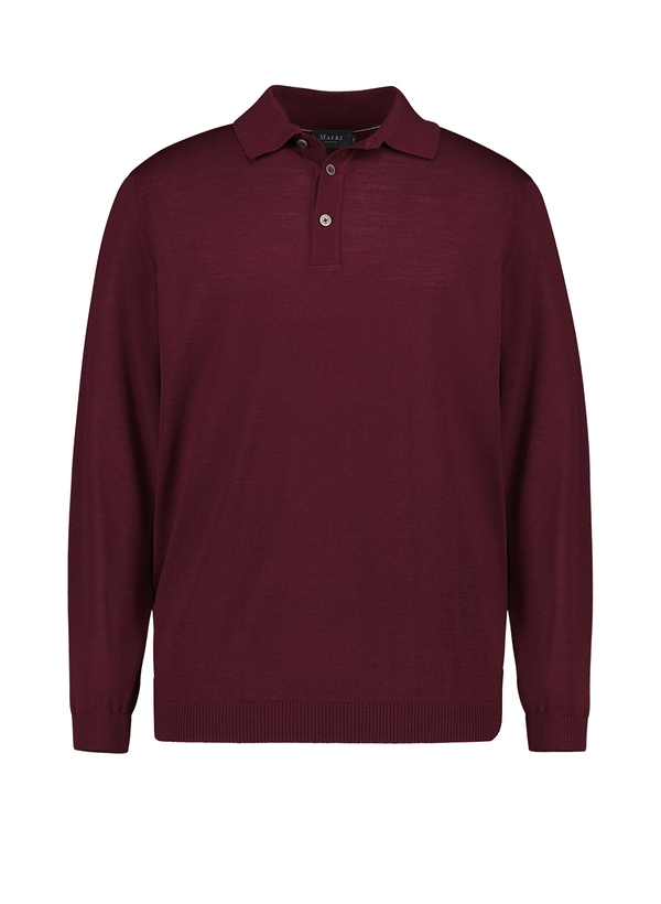 Pullover, Modern Fit, Merinowolle superwash, dunkelrot meliert
