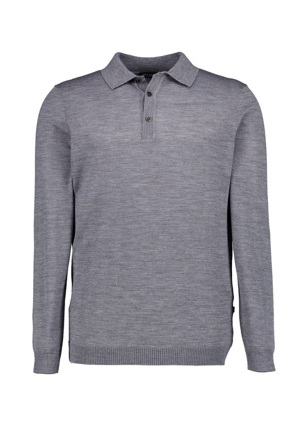 Pullover, Merinowolle superwash, grau meliert