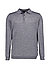 Pullover, Merinowolle superwash, grau meliert - grau