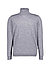 Rollkragenpullover, Merinowolle superwashed, grau - grau
