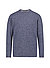 Pullover, Merinowolle, dunkelblau meliert - dunkelblau