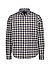 Hemd, Flanell, Button-Down, Brusttasche, anthrazit-ecru kariert - anthrazit-ecru