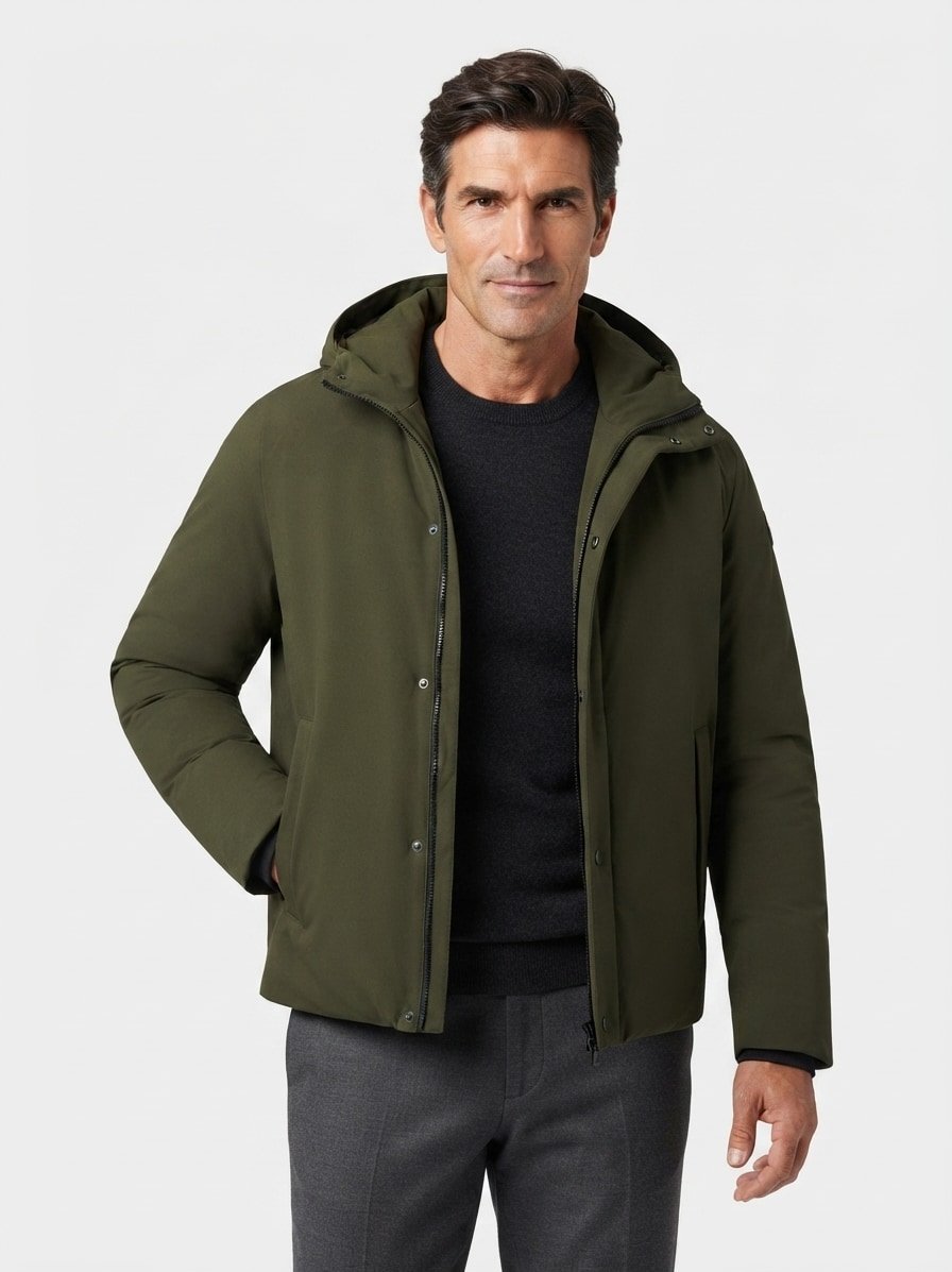 Jacke, Mikrofaser PLUMTECH®, dunkelgrün