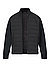 Hybrid Jacke, Strick Mikrofaser, schwarz - schwarz
