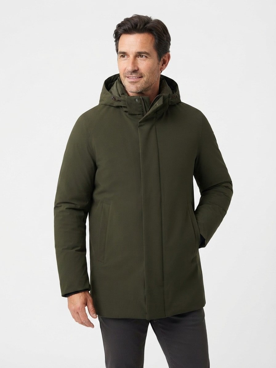 Jacke Sesle, Mikrofaser PLUMTECH®, dunkelgrün