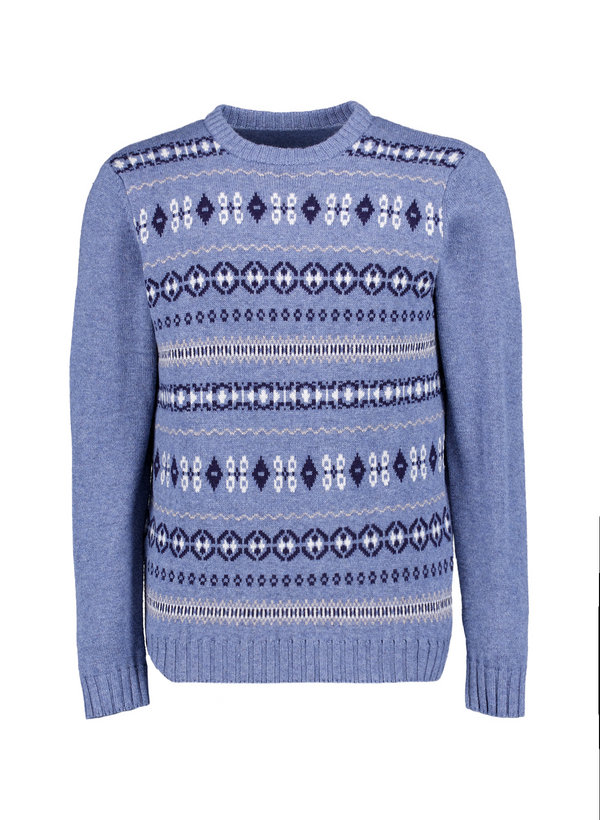 Pullover, Wolle-Kaschmir, mittelblau