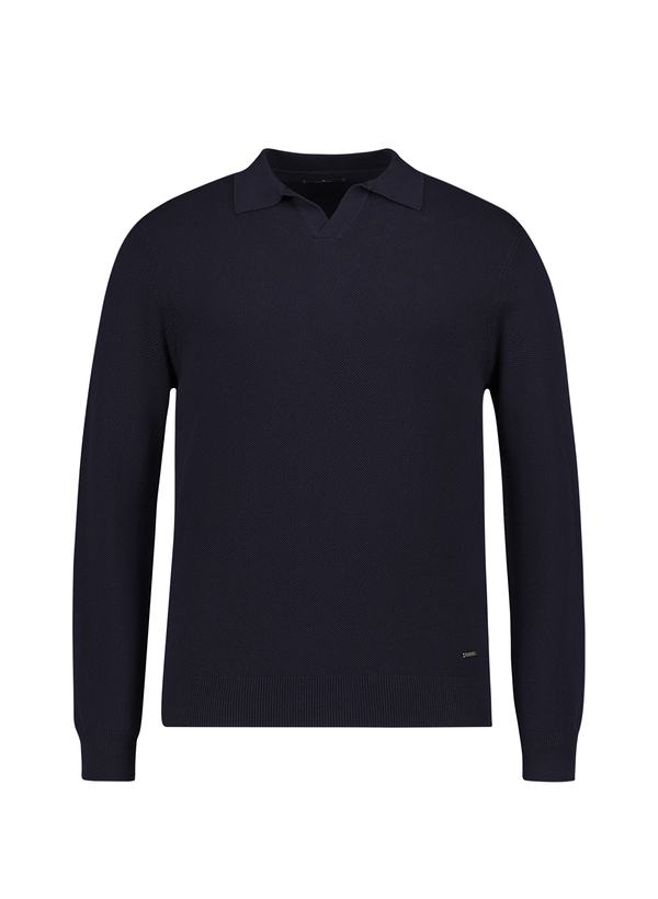 Pullover, Baumwolle, marine strukturiert