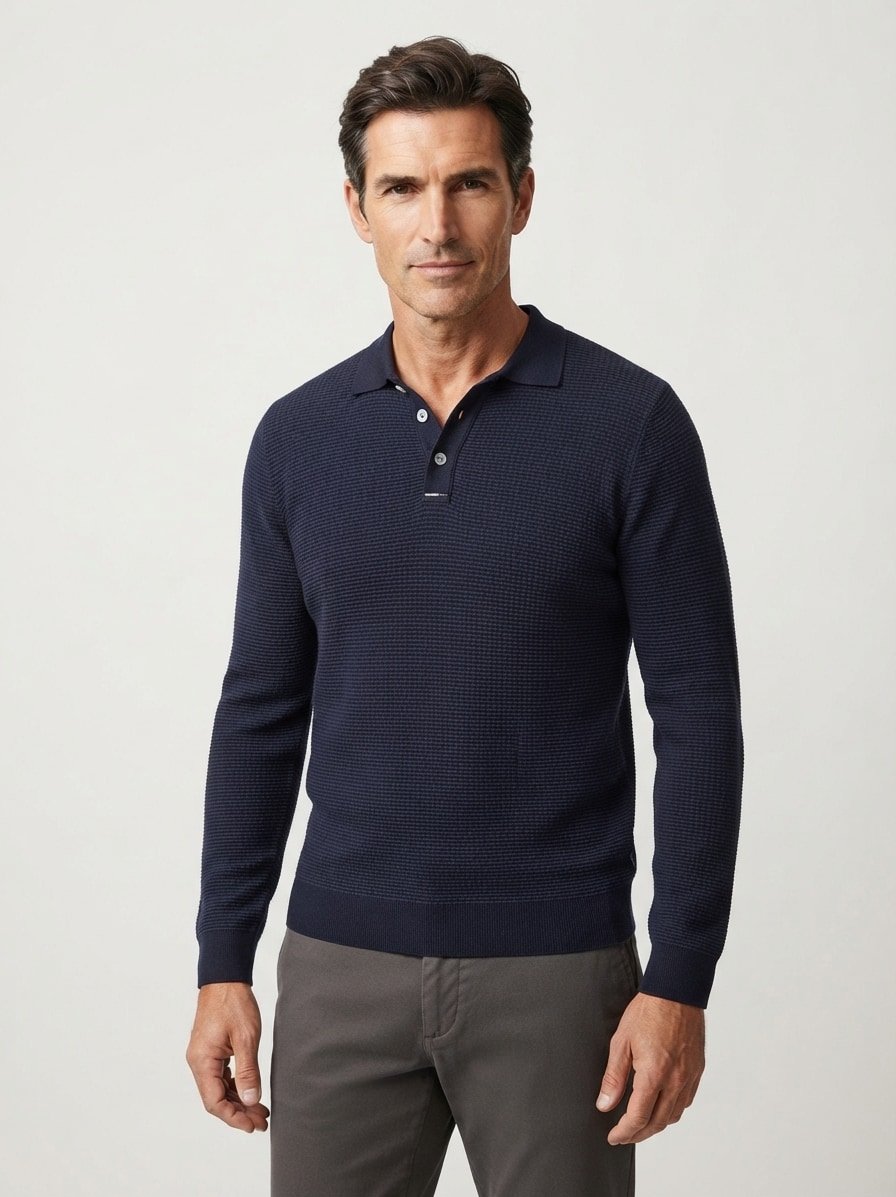 Pullover, Baumwolle, braun-beige strukturiert
