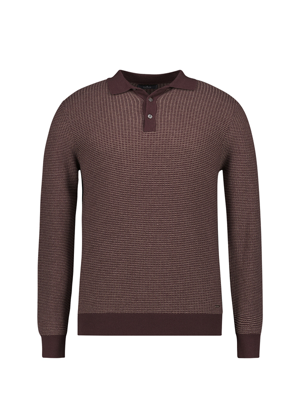 Pullover, Baumwolle, braun-beige strukturiert