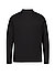 Longsleeve, Stehkragen, Pima Baumwolle, schwarz - schwarz