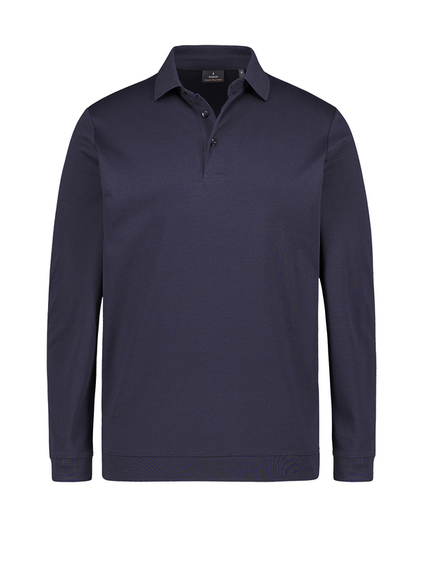 Polo-Shirt, Baumwoll-Jersey, dunkelblau