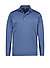 Polo-Shirt, Baumwoll-Jersey, rauchblau meliert - rauchblau