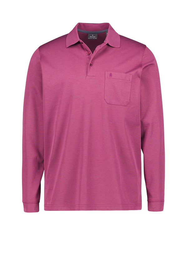 Polo-Shirt Soft-Knit Easy Care, Baumwoll-Piqué, himbeere melange