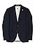 Sakko, Slim Fit, Schurwolle, dunkelblau meliert - dunkelblau