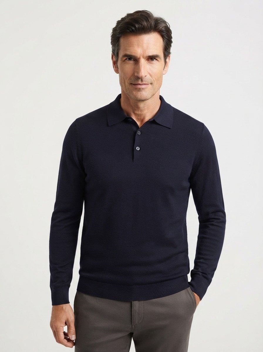 Pullover, Merinowolle extrafein, blau