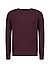 Pullover, Baumwolle, bordeaux strukturiert - bordeaux