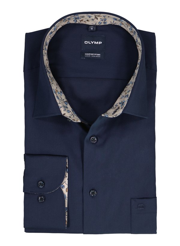 OLYMP Herren Hemd blau Kent Comfort Fit