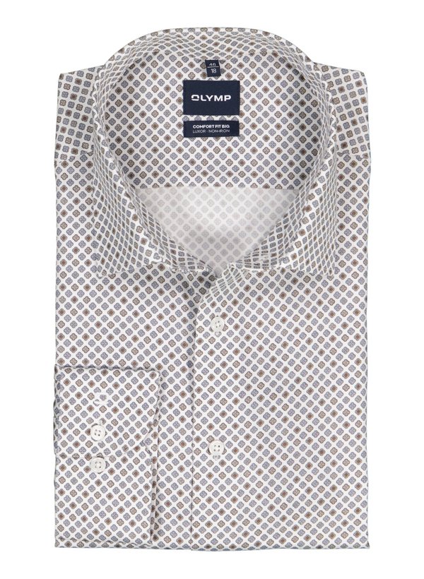 OLYMP Herren Hemd weiß Baumwolle Comfort Fit