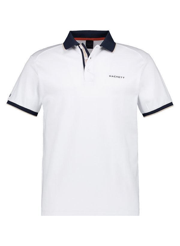 Polo-Shirt, Baumwoll-Jersey, weiß