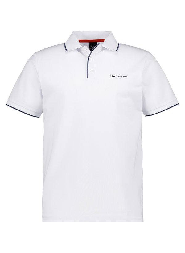Polo-Shirt, Piqué, weiß