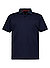 Zip-Polo, Jersey, navy - navy