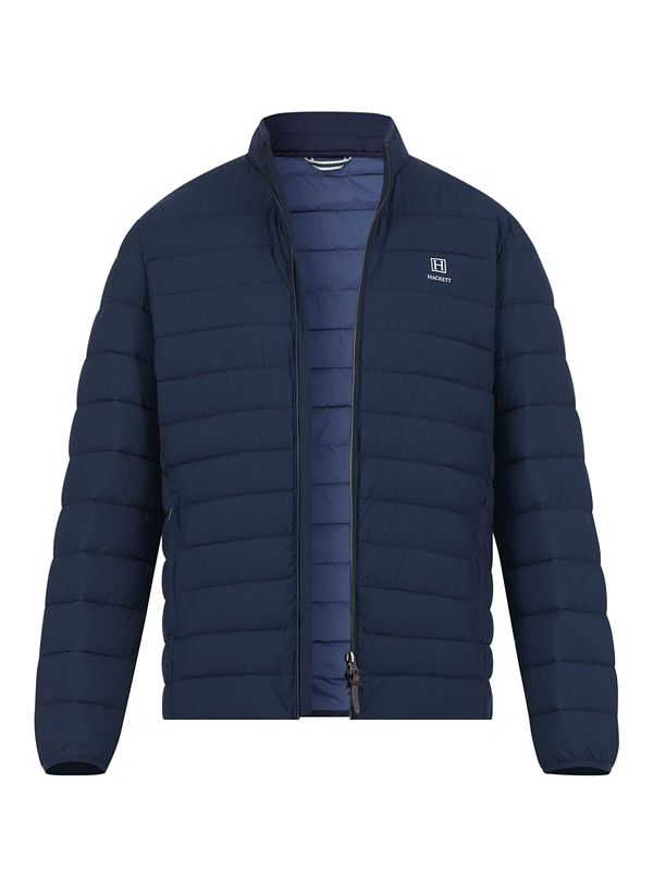Steppjacke, Mikrofaser wasserabweisend, navy