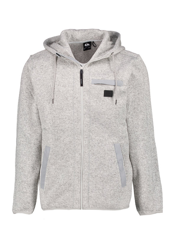Strickjacke,Mikrofaser, hellgrau