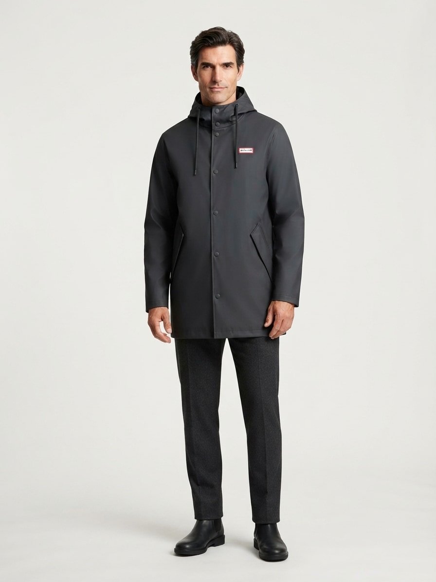 Regenjacke Haru, Mikrofaser wasserdicht, schwarz