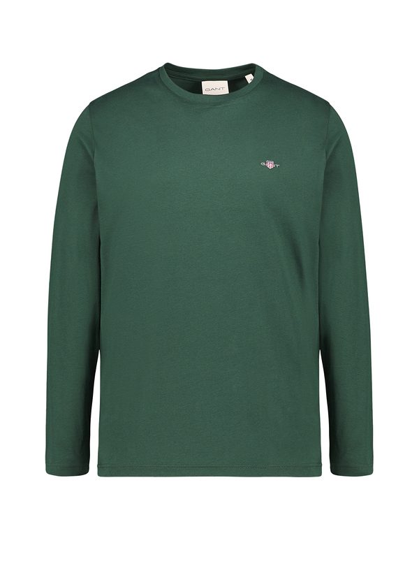 Longsleeve, Baumwolle, dunkelgrün