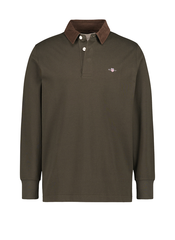 Polo-Shirt, Baumwoll-Jersey, dunkelgrün