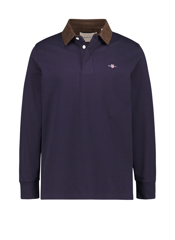Polo-Shirt, Baumwoll-Jersey, nachtblau