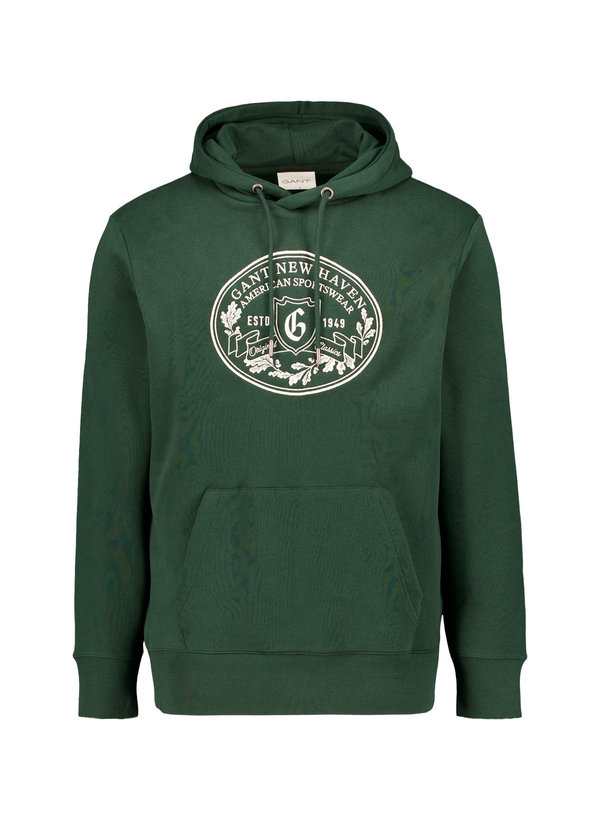 Hoodie, Baumwolle, dunkelgrün