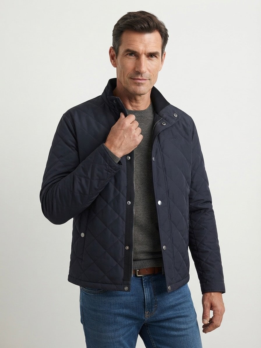 Steppjacke, Mikrofaser, schwarz
