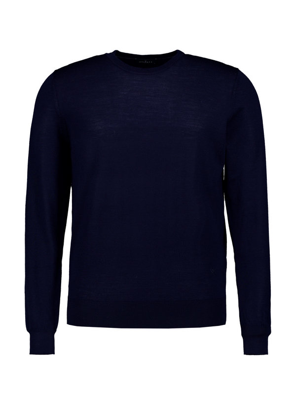 Pullover, Merinowolle, navy meliert