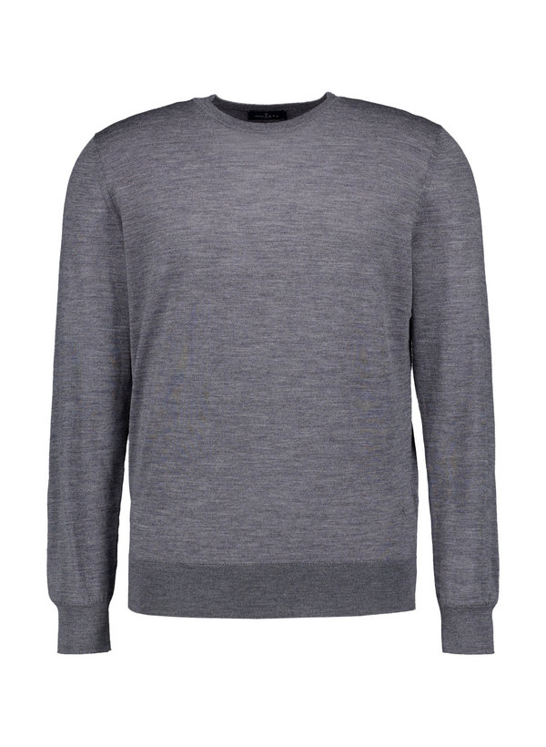 Pullover, Merinowolle, anthrazit meliert